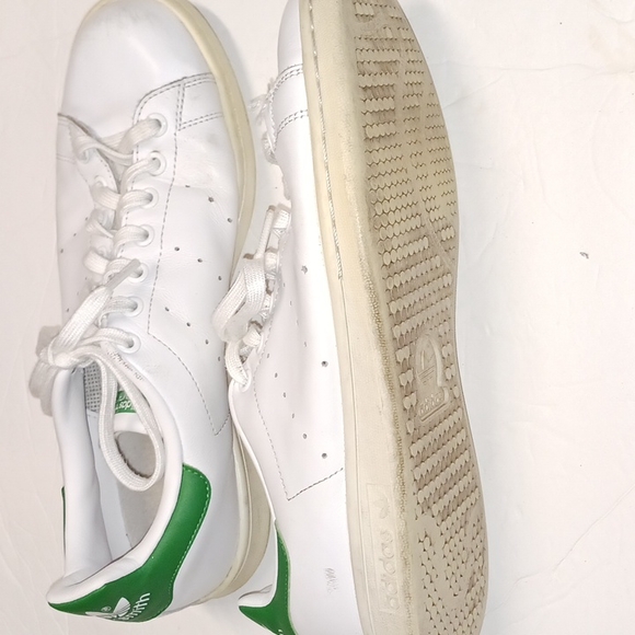 Adidas Originals Stan Smith Shoes Sneakers White Green M20324 Men's Size 10,2015 - Picture 8 of 8